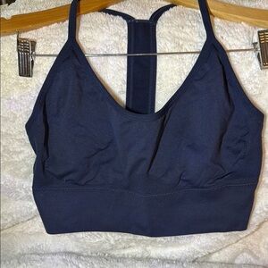Canyon River Blues Navy Blue Racerback Sports Bra XL